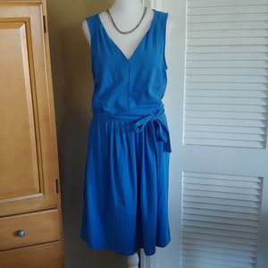 Jones New York Blue Dress w/ Tie Belt